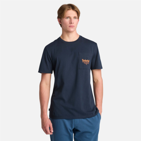 Timberland mens graphic pocket short-sleeve t-shirt