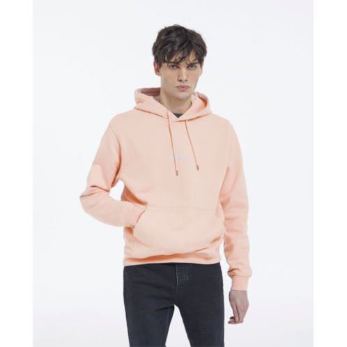 The Kooples pink cotton hoodie with logo on the chest