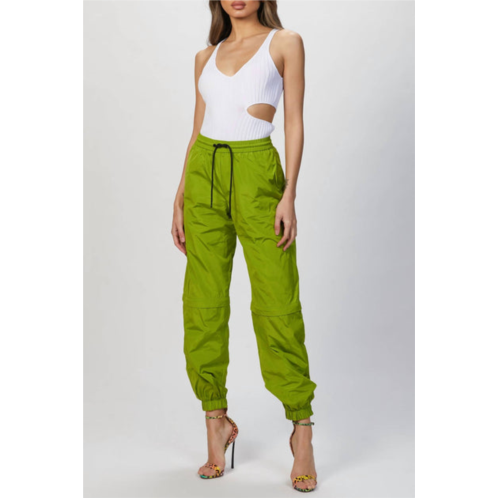 MSGM detachable-leg track pant in pistachio