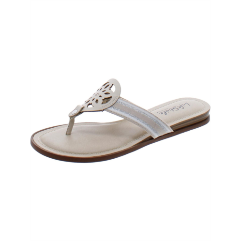 LifeStride raegan womens faux leather slip on thong sandals