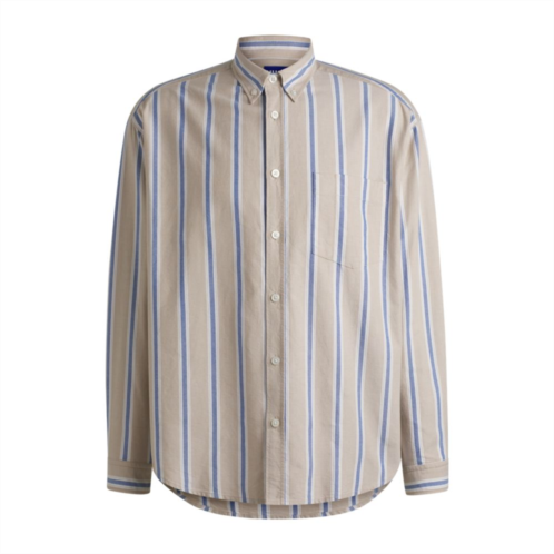 HUGO oversize-fit button-down shirt in oxford cotton