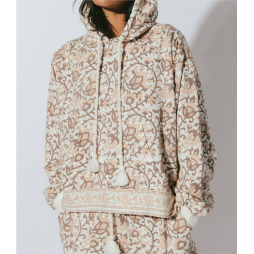 Cleobella jaidev hoodie in greece block print