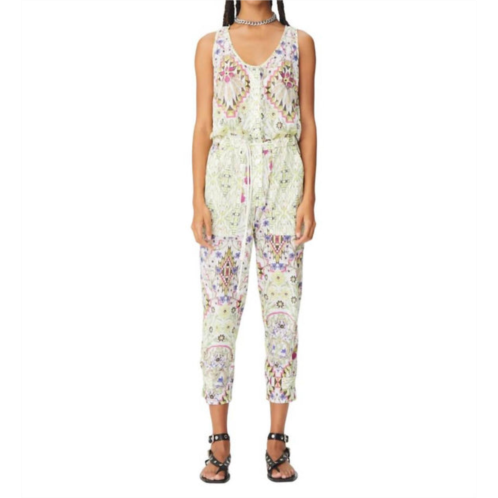 Maria Cher esquel iriel jumpsuit in white mix 150