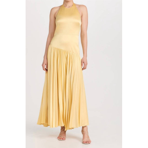 ALEXIS saab maxi dress in light yellow