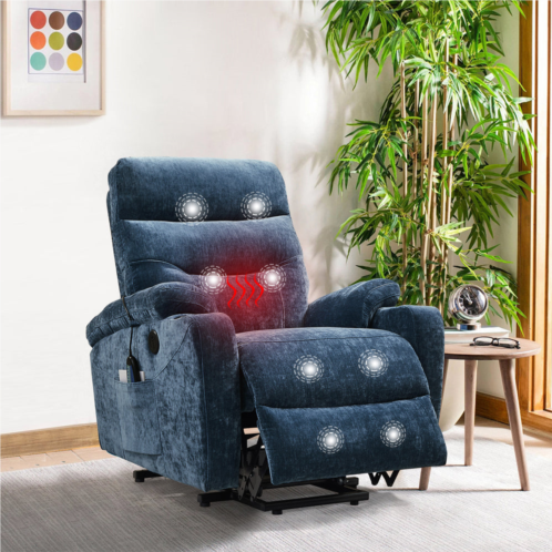 Streamdale Furniture streamdale electric power lift recliner with massage & heat