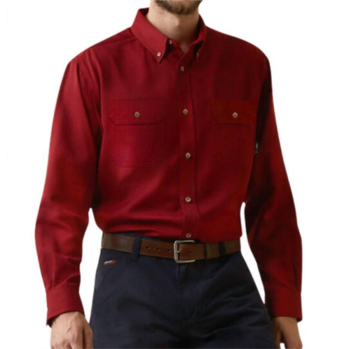 ARIAT air inherent work shirt in red heather