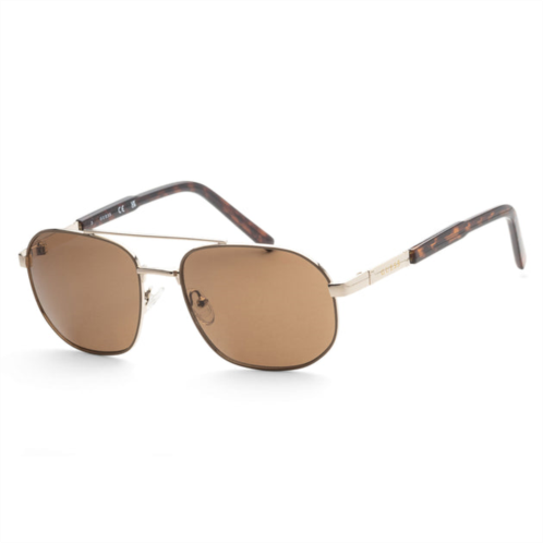 Guess mens 57mm gold sunglasses gf0250-32e