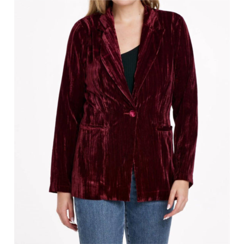 DEAR JOHN DENIM wylie blazer in red plum