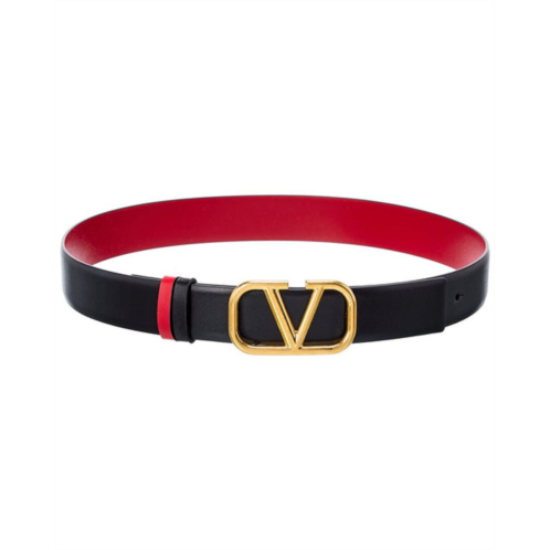 Valentino vlogo 30mm reversible leather belt