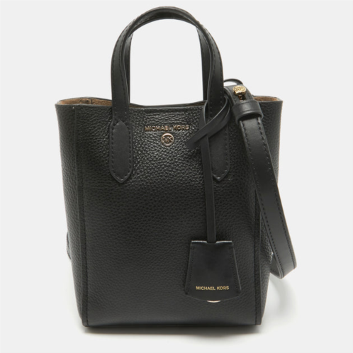 Michael Kors black leather extra small sinclair tote