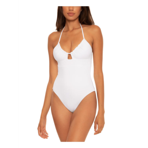 Becca by Rebecca Virtue womens solid convertible one-piece swimsuit