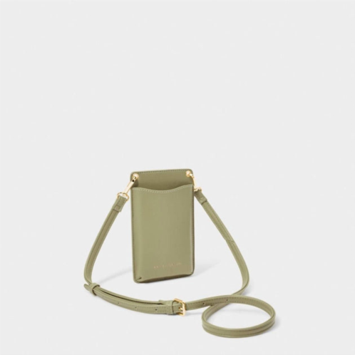 Katie Loxton bea cellphone crossbody bag in olive