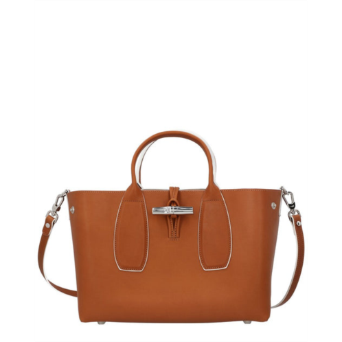 Longchamp le roseau medium leather handbag