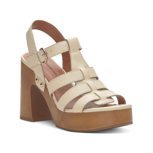 Lucky Brand imana womens leather ankle strap platform sandals