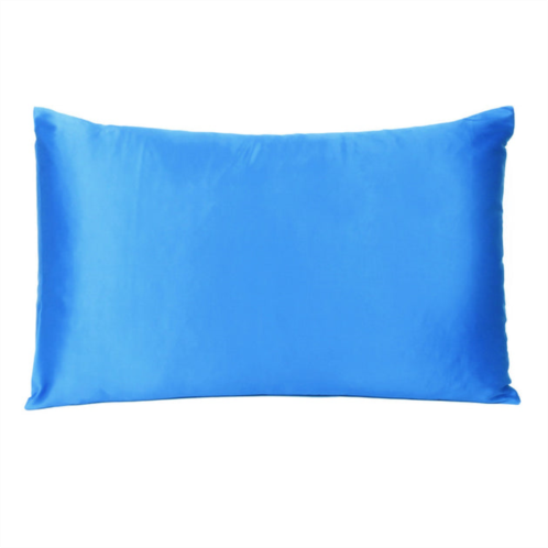 Homezia blue dreamy set of 2 silky satin queen pillowcases