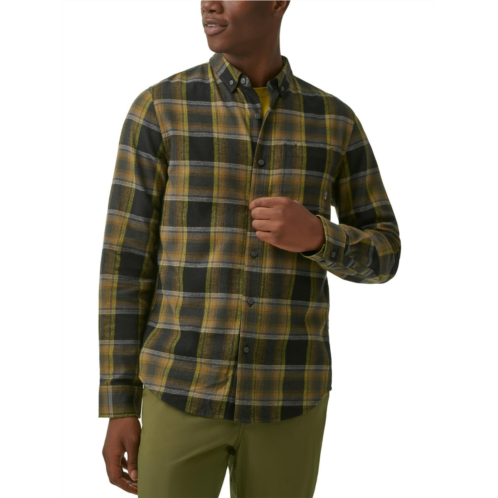 BASS OUTDOOR mens flannel plaid button-down shirt