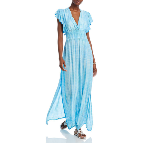 Tiare Hawaii womens tie-dye maxi dress cover-up