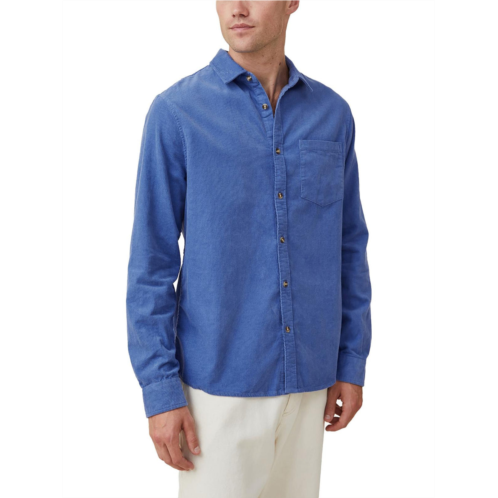 Cotton On camden mens corduroy collared button-down shirt