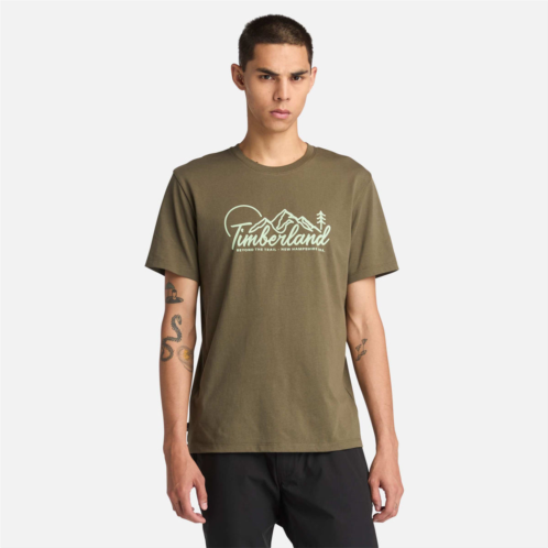 Timberland mens mountain logo short-sleeve t-shirt