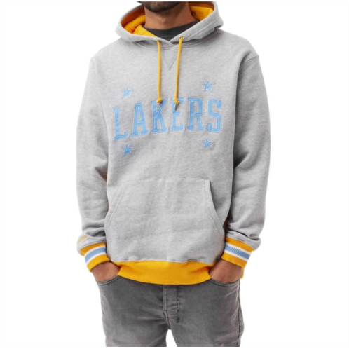 Mitchell & Ness mens minneapolis lakers premium fleece hoodie in grey