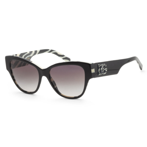 Dolce & Gabbana womens sunglasses black on zebra 54mm sunglasses