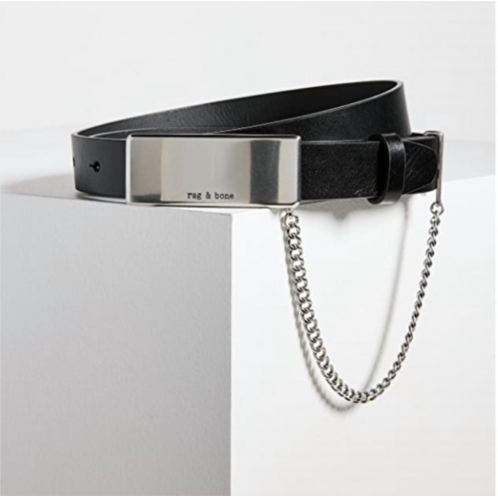 Rag & Bone roni chain belt in black