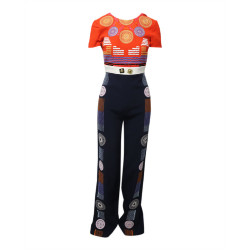 Peter Pilotto embroidered jumpsuit in multicolor polyamide