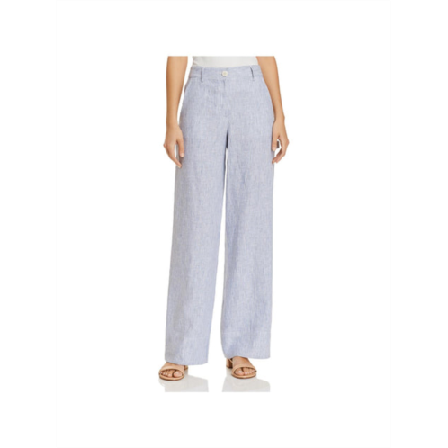 Theory carpenter pant womens linen striped straight leg pants