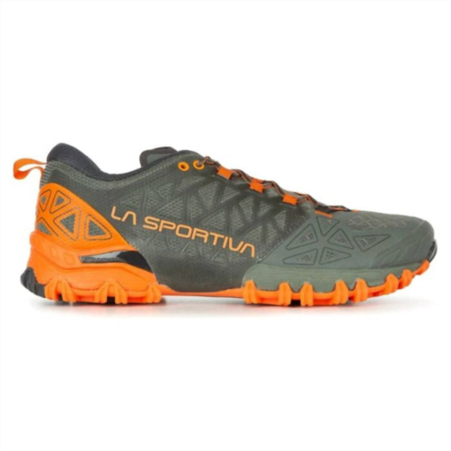 La Sportiva mens bushido ii trail running shoe in clay/tiger