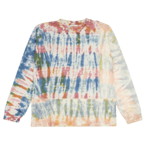 John Elliott reconstructed tie-dye long sleeve t-shirt - white