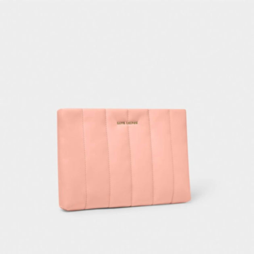 Katie Loxton kendra quilted clutch in dusty coral