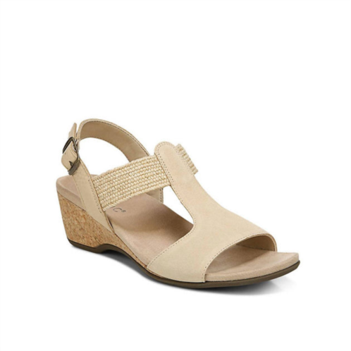 VIONIC womens kaytie wedge sandal in semolina