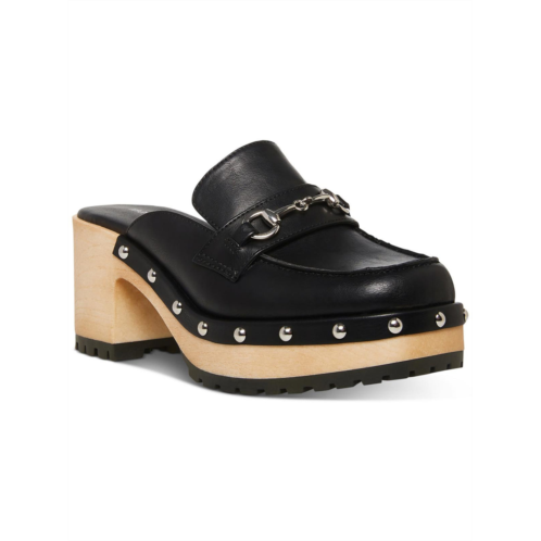 Madden Girl suzanne womens faux leather embellished clogs