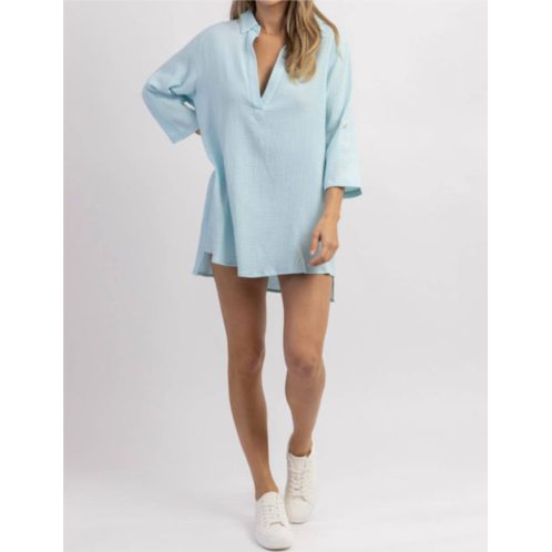 Fascination three day weekend coverup in aqua