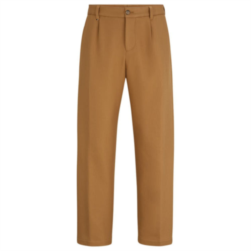 BOSS straight-fit trousers in cotton