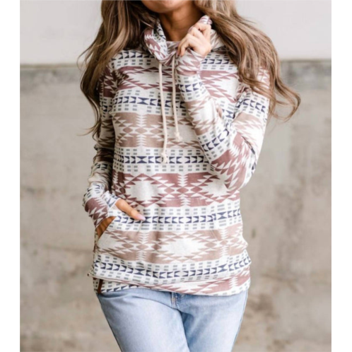 AMPERSAND AVE cowlneck sweatshirt in oasis