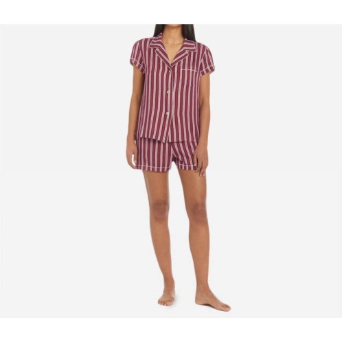 The Sleep Code sasi sustainable tencel pj set in nightshade multi stripe