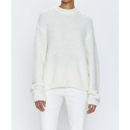 PISTOLA alpine cozy crew neck sweater in ivory