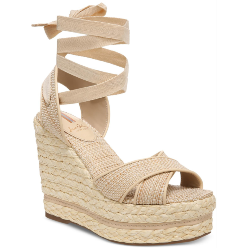 Sam Edelman vaughn womens paisley raffia wedge sandals