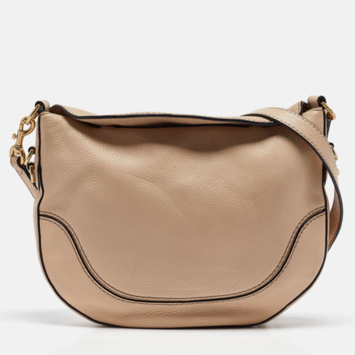 Marc Jacobs beige leather small the drifter shoulder bag