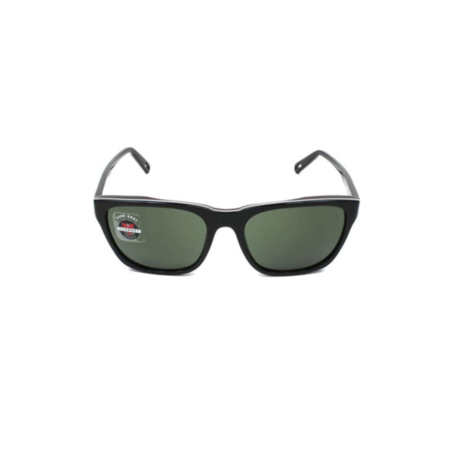 VUARNET unisex vl1608 alain sunglasses in shiny black