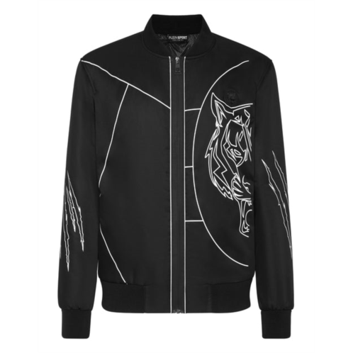 PLEIN SPORT nylon bomber tiger court edition