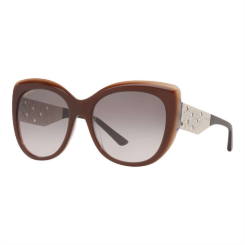 Bulgari womens sunglasses trilayer brown beige 57mm sunglasses