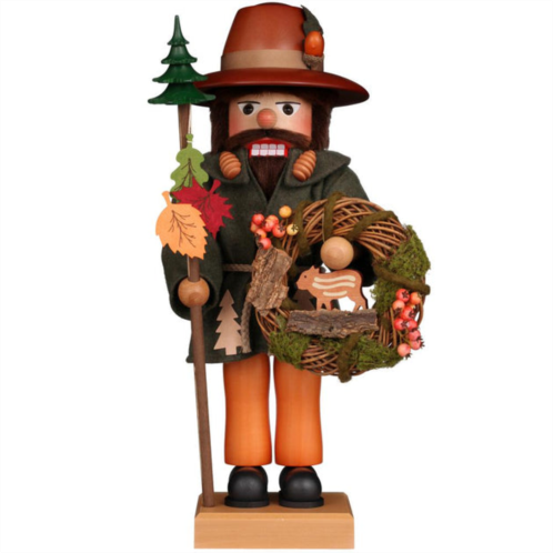 CHRISTIAN ULBRICHT premium nutcracker - woodsman with wreath