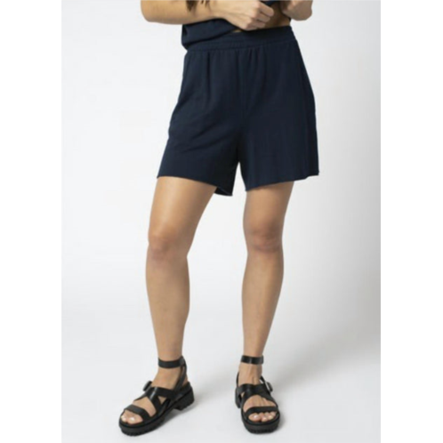 STATESIDE softest fleece straight leg short in black