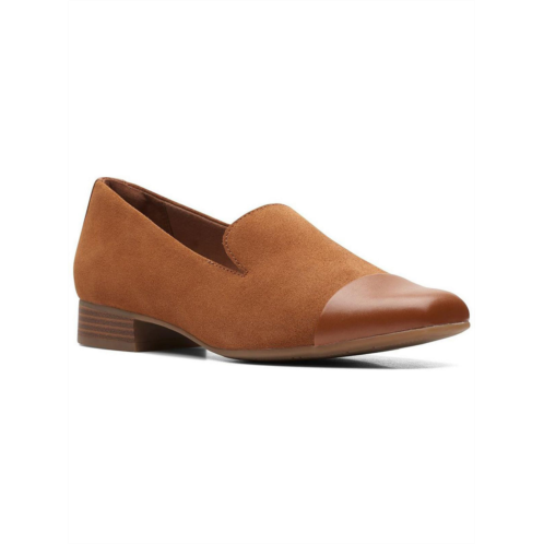 Clarks tilmont step womens faux suede slip on loafers