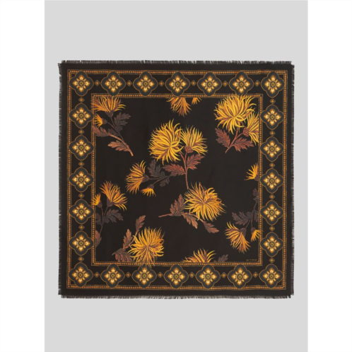 ETRO silk scarf with dahlias