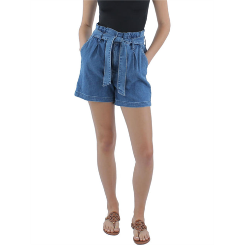 Jag Jeans womens pleated belted high-waist shorts