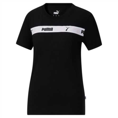 Puma womens line up script tee