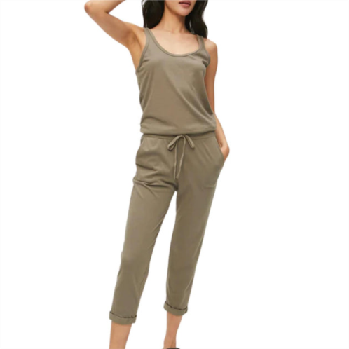 Michael Stars theo tank jumpsuit in olive